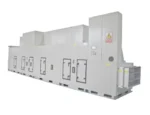 Fengxing FXE big combined low temperature regenerative desiccant dehumidifier finished product photo in factory warehouse, large airflow integrated air conditioning dehumidification equipment