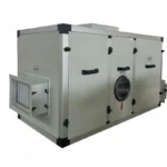 Fengxing FXS standard industrial rotary desiccant dehumidifier oblique side photo with filter section and rotary wheel observation window, adjustable humidity 10%-50% RH, air volume 200 to 25000 m³/h for food, pharmaceutical and regular industrial workshops