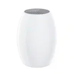 FXRH-250ml portable mini refrigerative home dehumidifier side main view, compact oval shape design for bedroom closet small space moisture removal, OEM custom brand supported