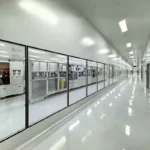 Independent dry room embedded inside large clean & dry dehumidification workshop for production process equipment, support ultra low dew point up to -75°C, complete air circulation and dehumidification system, widely used in lithium battery, fine chemical, pharmaceutical and aerospace purification projects